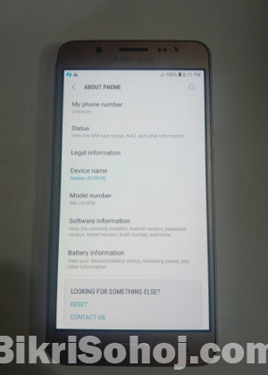 Samsung galaxy J5 16